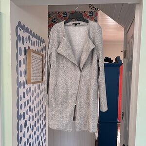 Banana Republic Gray Herringbone Cardigan